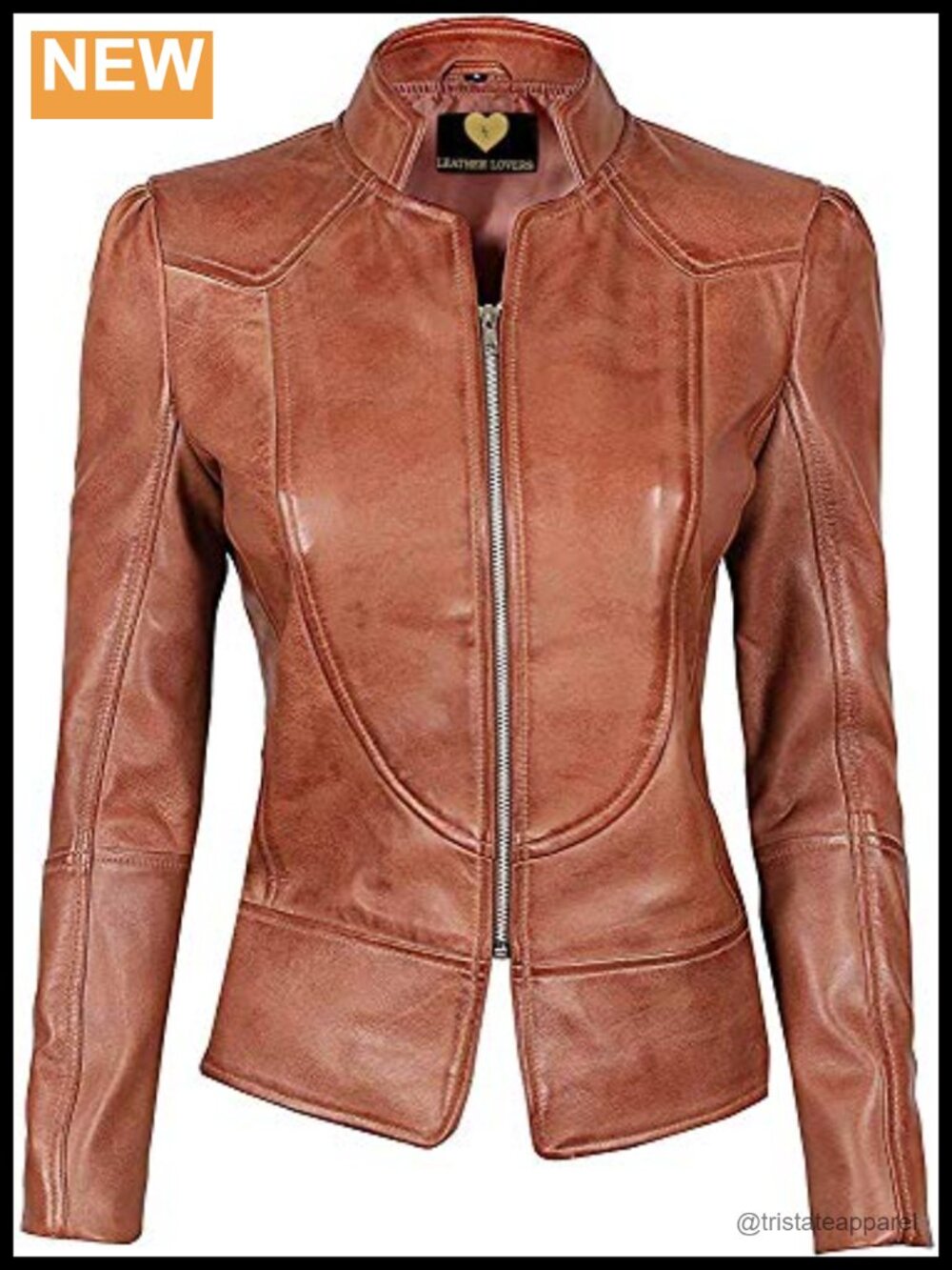 Women's Lambskin Leather Biker Jacket Motorcycle Coat